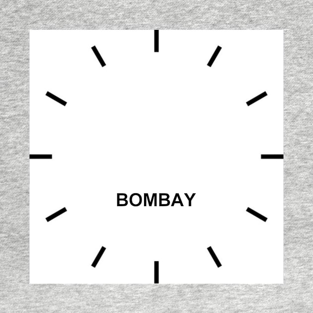 BOMBAY Time Zone Wall Clock by ghjura